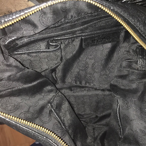 MICHAEL KOHRS BLACK LEATHER HOBO BAG - Picture 3 of 3